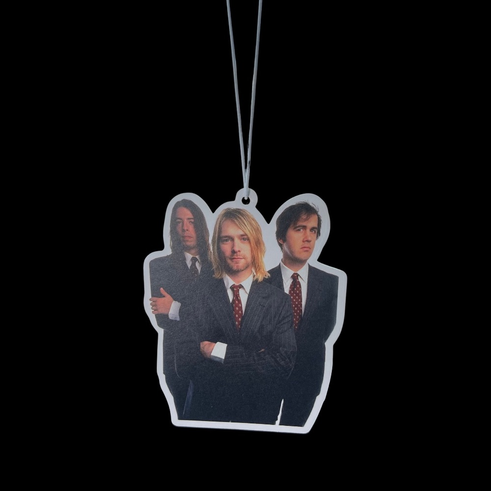Nirvana Custom Car Air Freshener | Fresh Aura Merch | New Car Scent